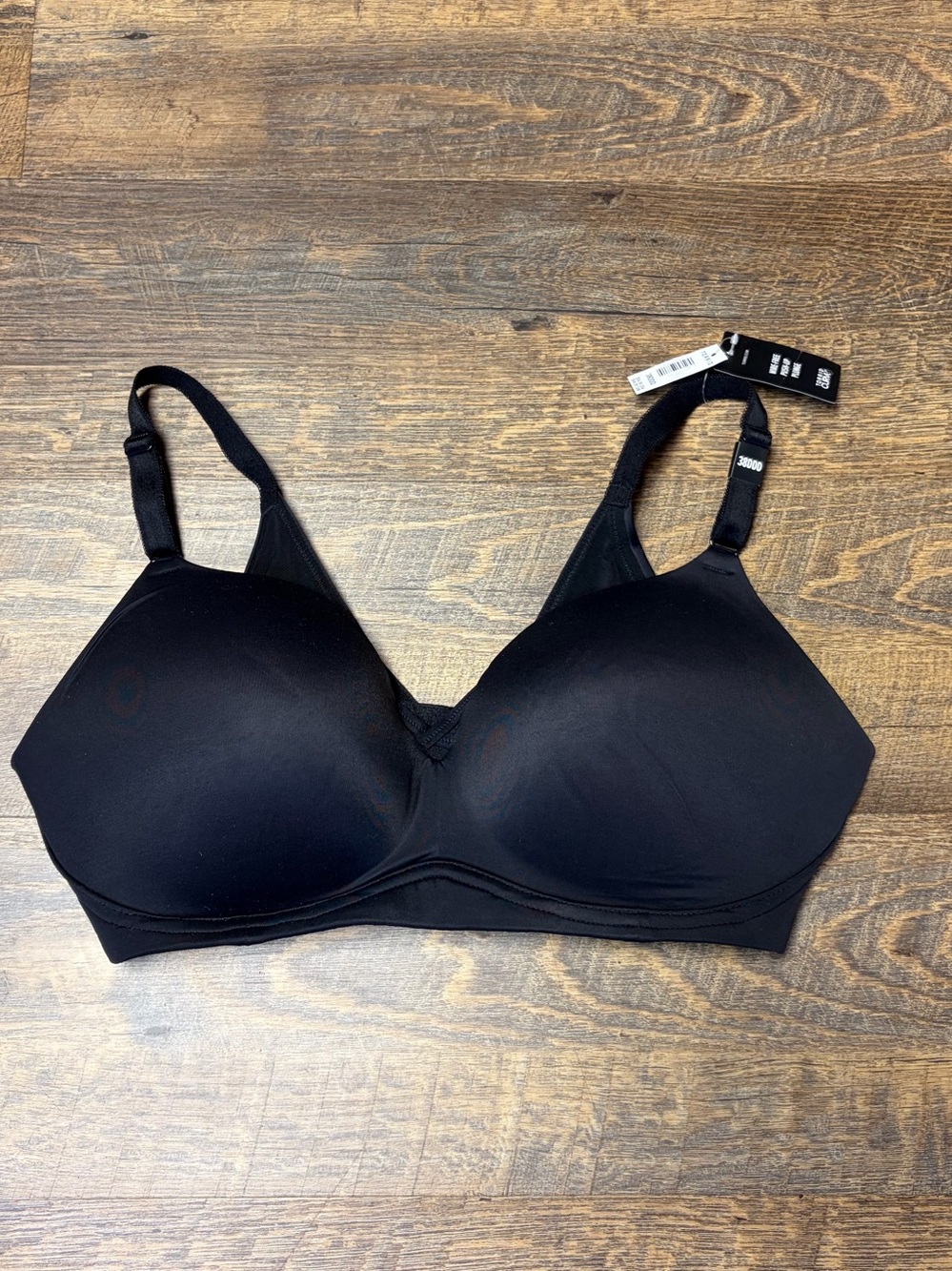 NEW Torrid Curve 38DDD Back Smoothing 360 Wire-Free Push-Up Plunge Black Bra